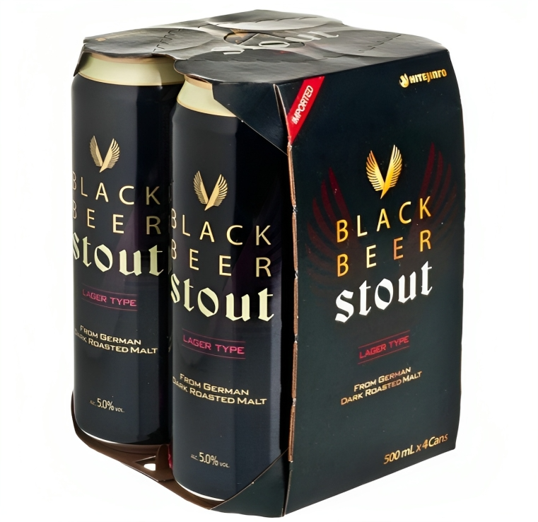 【澳門發貨】（原箱24罐）HITE 海特勁啤500ml*4罐*6套巨罐裝黑啤酒