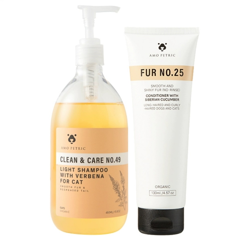 Amo Petric 阿默寵物洗毛&護毛套裝（精油沐浴露450ml+護毛素130ml）