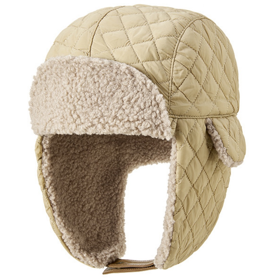護耳加絨帽秋冬新款保暖舒適面料加絨加厚內裏大頭圍可戴簡約大氣