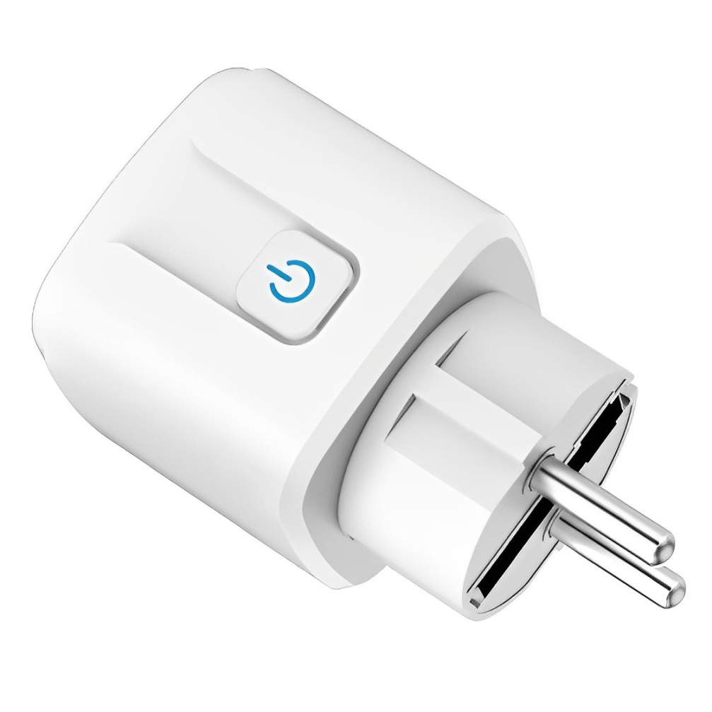 歐規智能插座塗鴉wifi插頭16A帶電量計量Alexa語音手機遠程操控