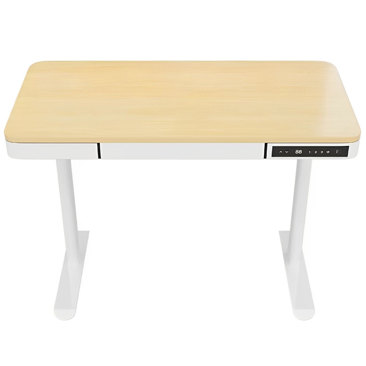 抽屜智能電動升降桌鋼化玻璃桌面家用多功能辦公可站立式電腦升降桌