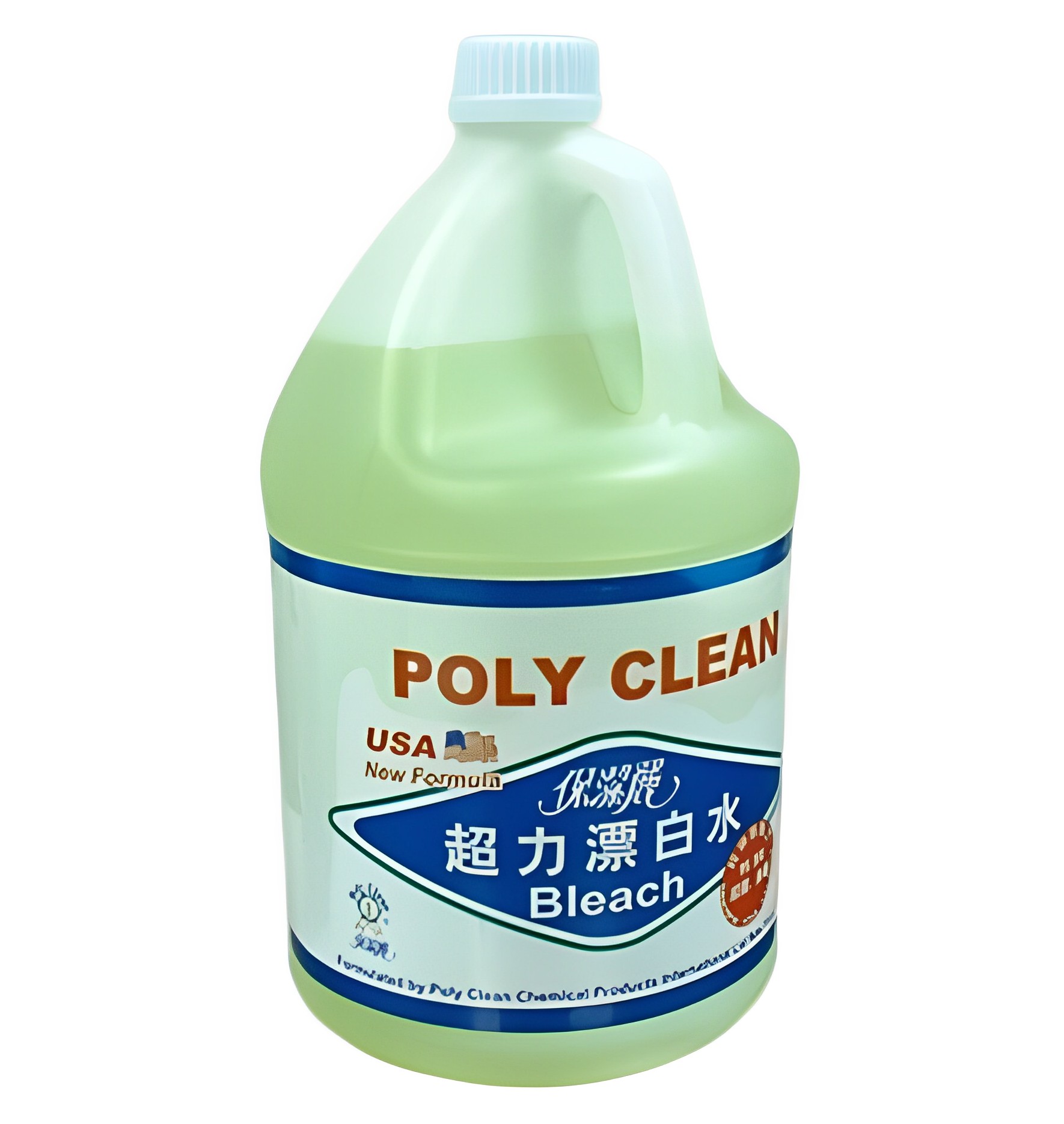 【澳門發貨】PolyClean保潔麗超力漂白水1GAL原味/檸檬衣物漂白劑家用去黃洗白染色衣服增白去漬去霉清潔消毒除菌除臭