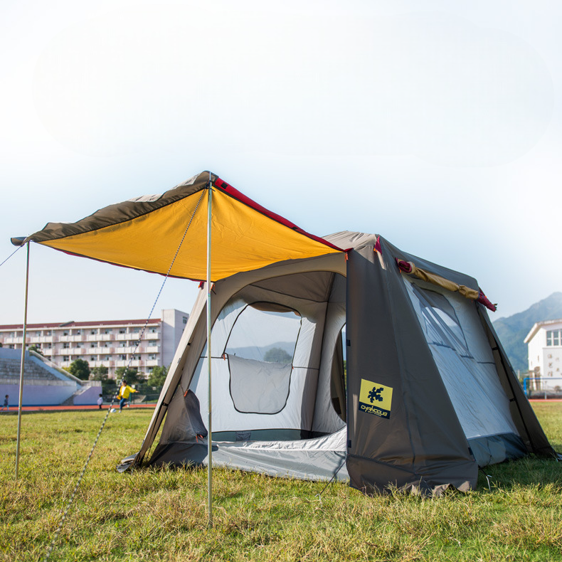 CHANODUG全自動液壓帳篷戶外露營登山速開帳篷加厚防雨四面開涼棚遮陽棚