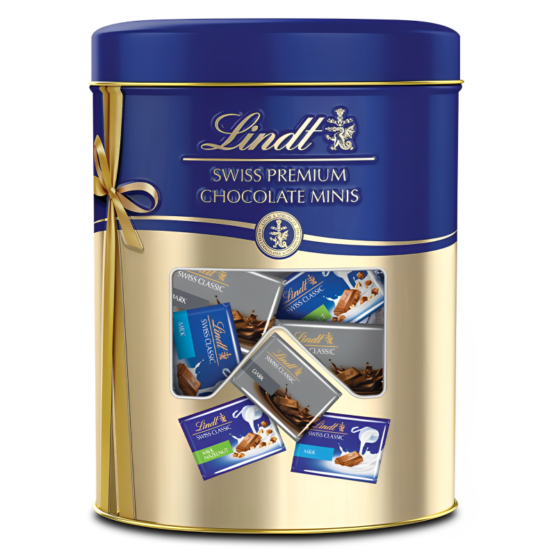 【澳門發貨】Lindt 瑞士蓮經典精選朱古力罐裝470g雜錦巧克力