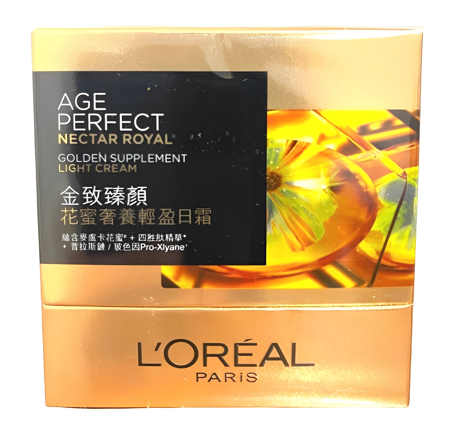 【澳門發貨】L'Oréal Paris 巴黎萊雅金致臻顏花蜜奢養輕盈面霜60g修護滋潤提拉重塑抗皺舒緩減齡易推開吸收不粘膩