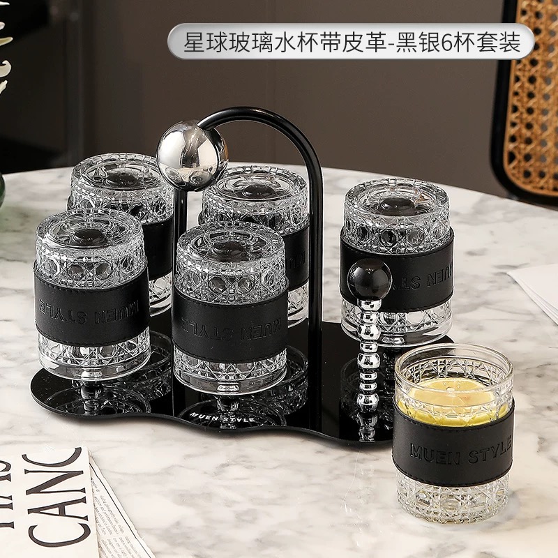 輕奢杯具套裝咖啡廳家用客廳待客茶水杯奶油風喬遷新居杯子高級感