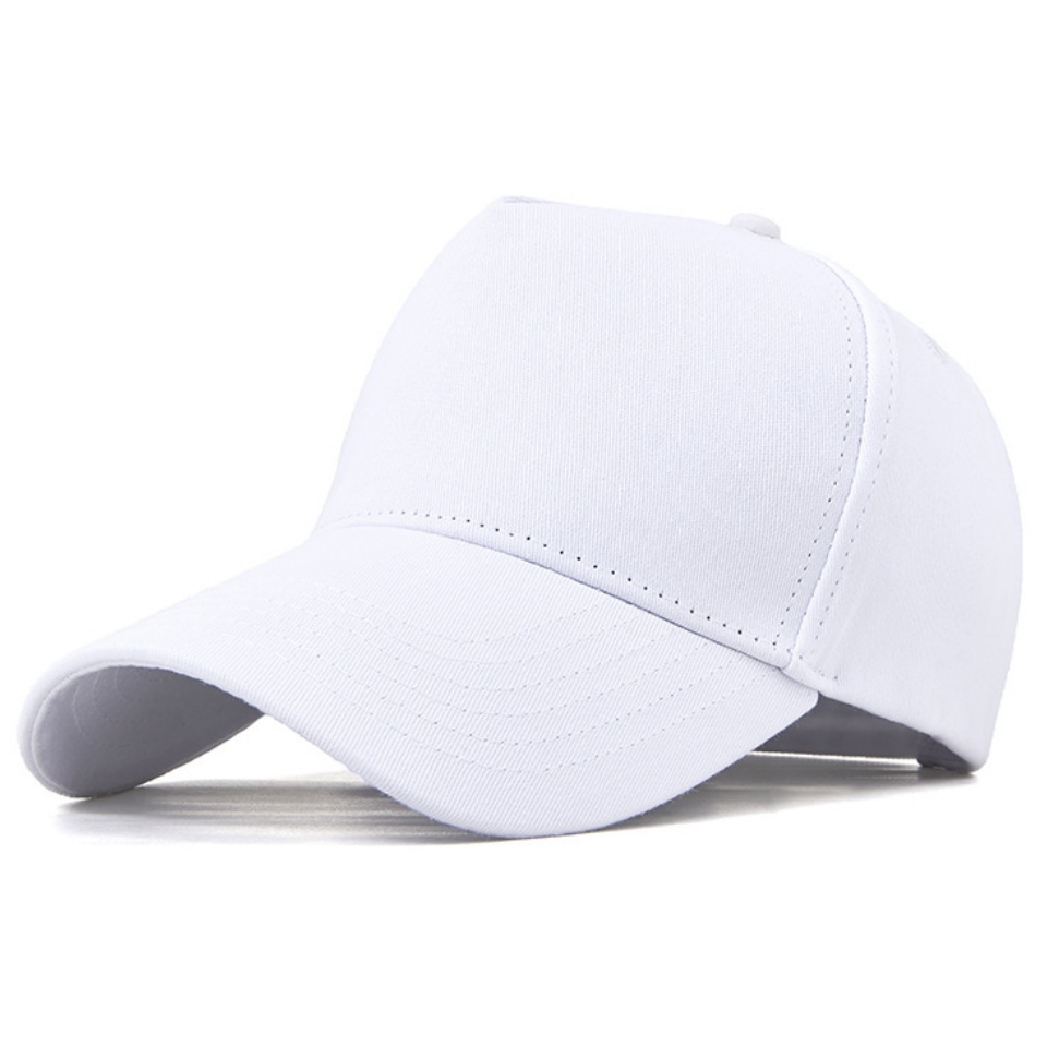 五頁頂棒球帽四季新款純色五頁頂棉質鴨舌帽男女潮休閒百搭運動五片個性鴨舌帽