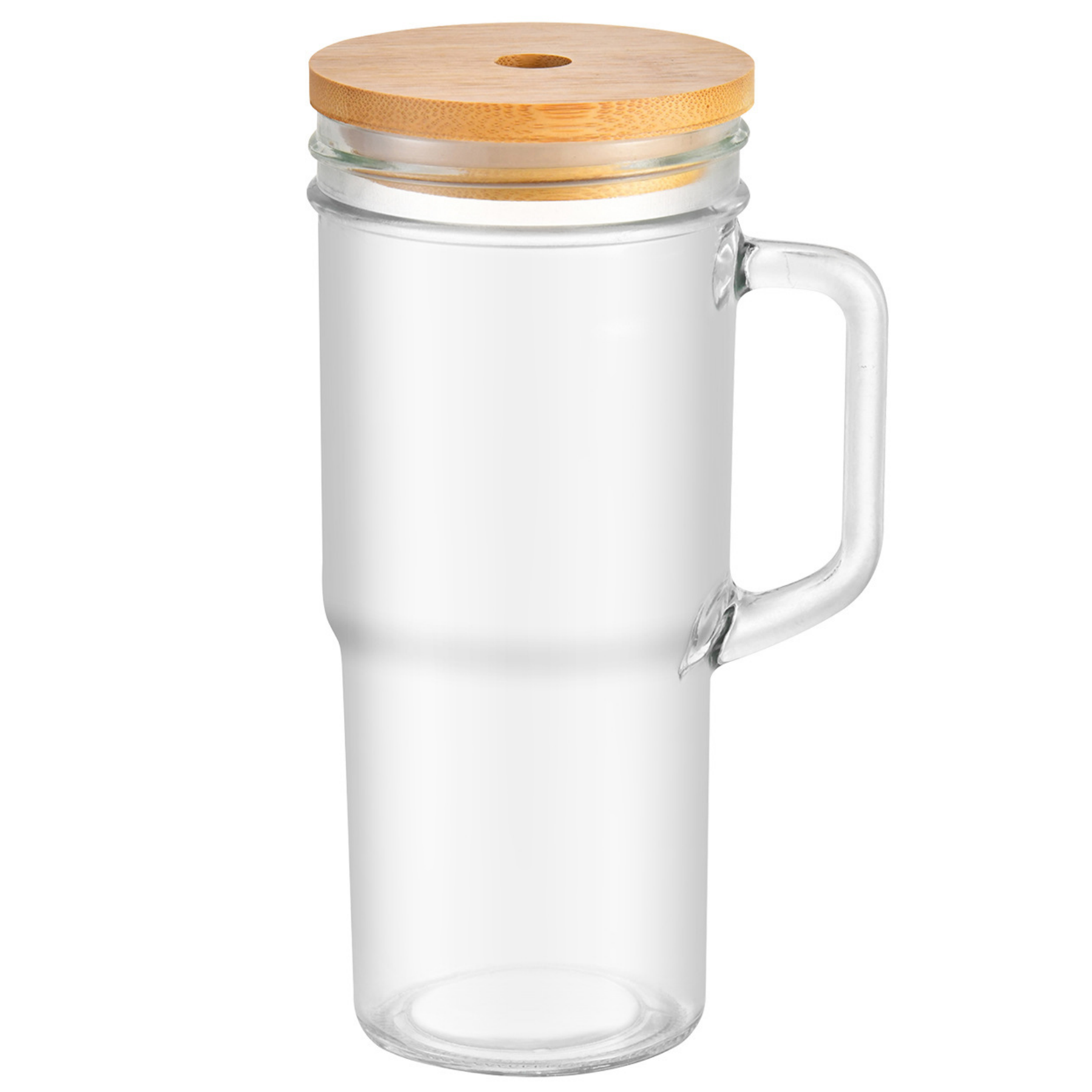 冰霸杯便攜車載飲水杯冰沙冷飲果汁杯子梅森杯玻璃杯帶蓋玻璃水杯