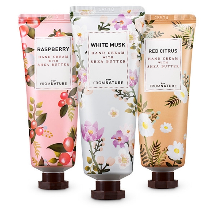 【澳門發貨】FROMNATURE芬潤娜乳木果油護手霜禮盒（乳木果油紅柑橘護手霜50ml+乳木果油覆盆子護手霜50ml+乳木果油白麝香護手霜50ml）