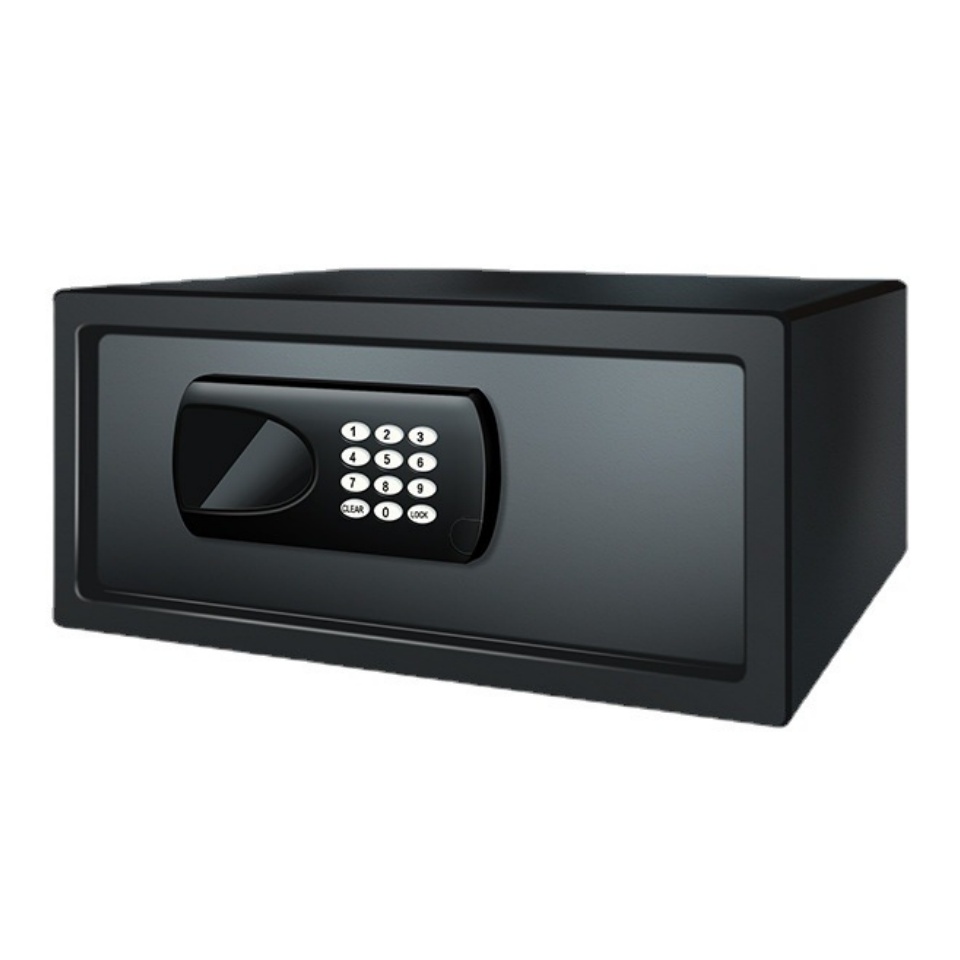 全鋼電子保險櫃貴重物品密碼安全保護箱防盜密碼箱家用小型夾萬保險箱