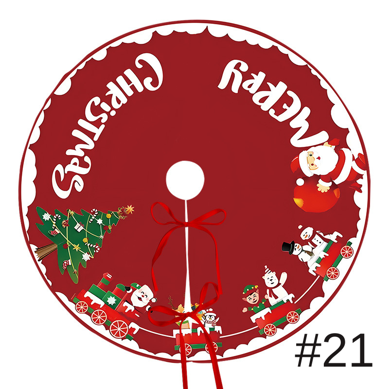 聖誕樹裙節日派對場景裝飾樹底圍裙毛絨布料聖誕樹裝飾