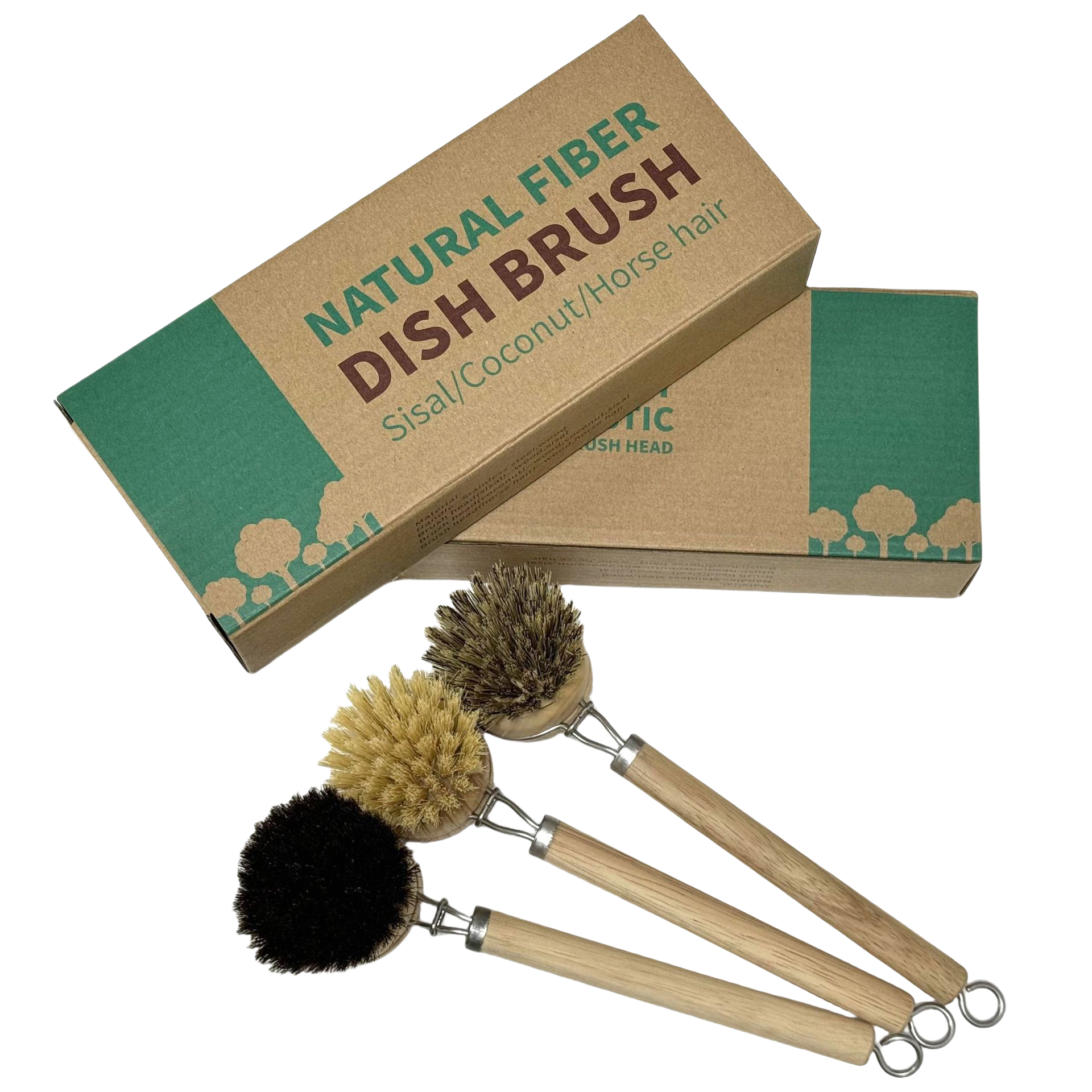 實木長柄刷套裝天然劍麻洗鍋刷洗碗刷軟毛不傷鍋不沾油馬毛不粘鍋專用刷禮盒裝