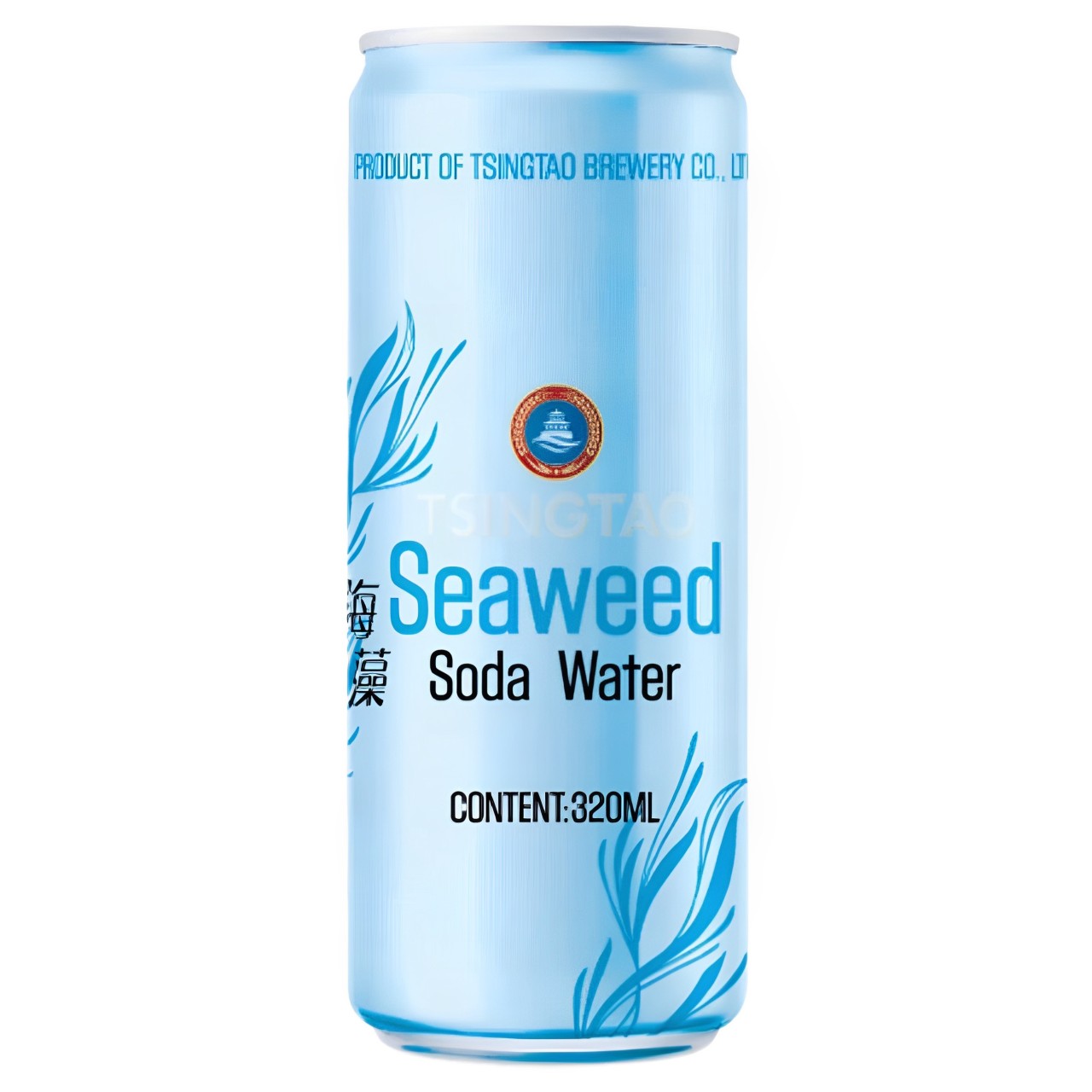 【澳門發貨】（原箱24罐）TsingTao青島啤酒海藻蘇打水320ml