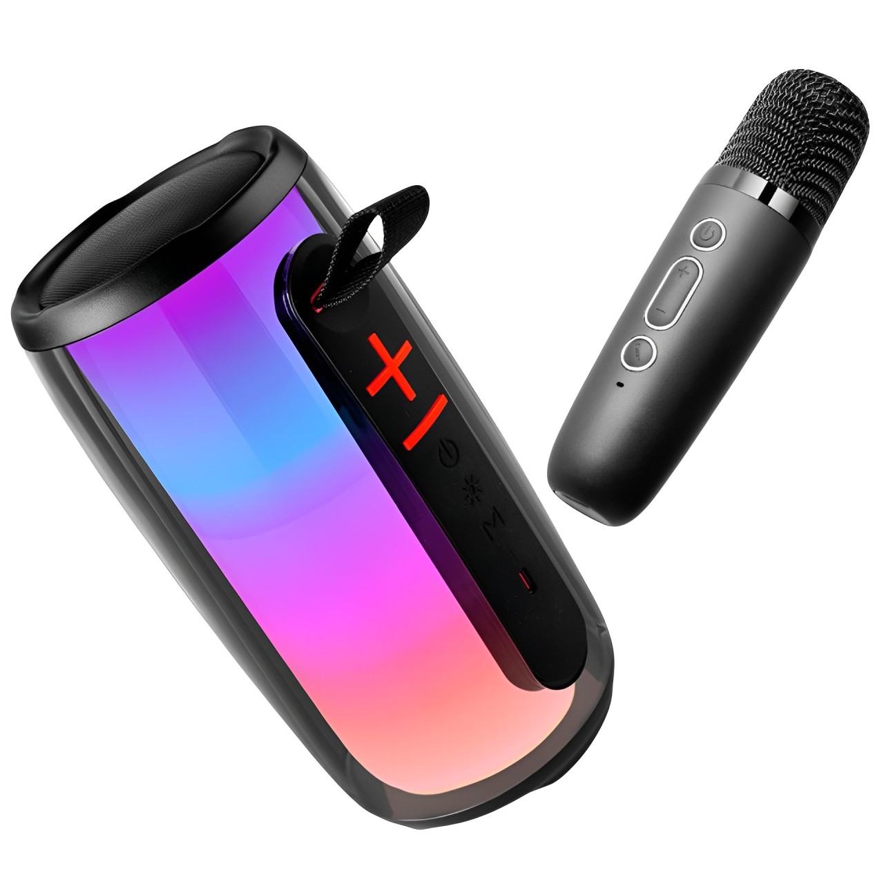 藍牙k歌音響配麥克風家用無線卡拉OK話筒一體戶外可攜式藍牙音箱