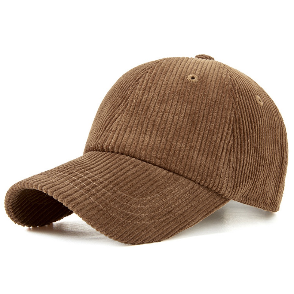 燈芯絨棒球帽春夏季新款韓國女士軟頂戶外帽子鴨舌帽