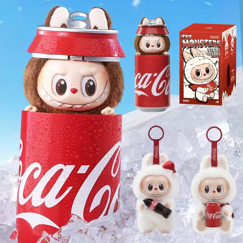 【澳門發貨】（1套6隻）POP MART THE MONSTERS - Labubu 可口可樂搪膠臉毛絨公仔盲盒 有機會附有隱藏版