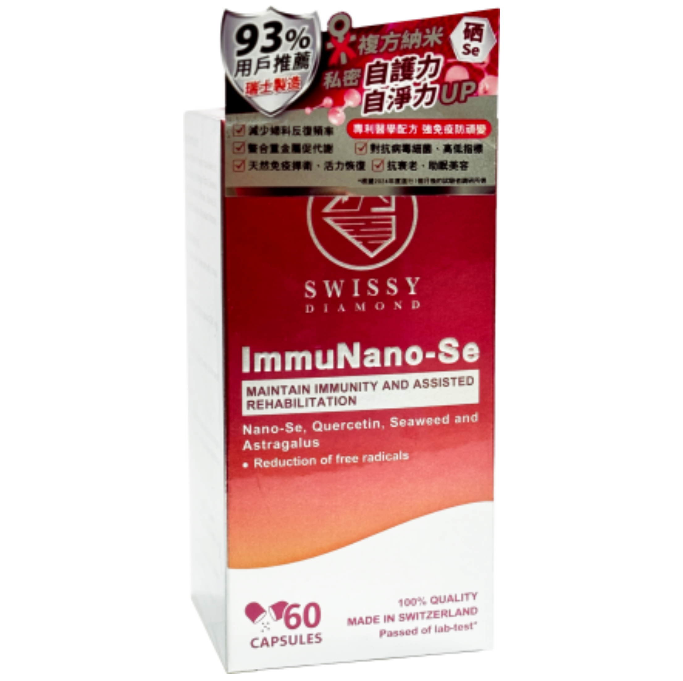 【澳門發貨】Swissy‧Diamond 女性複方納米硒 60s