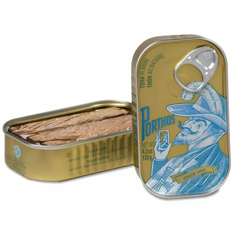 【澳門發貨】PORTHOS葡國老人牌鹽水吞拿魚罐頭120g