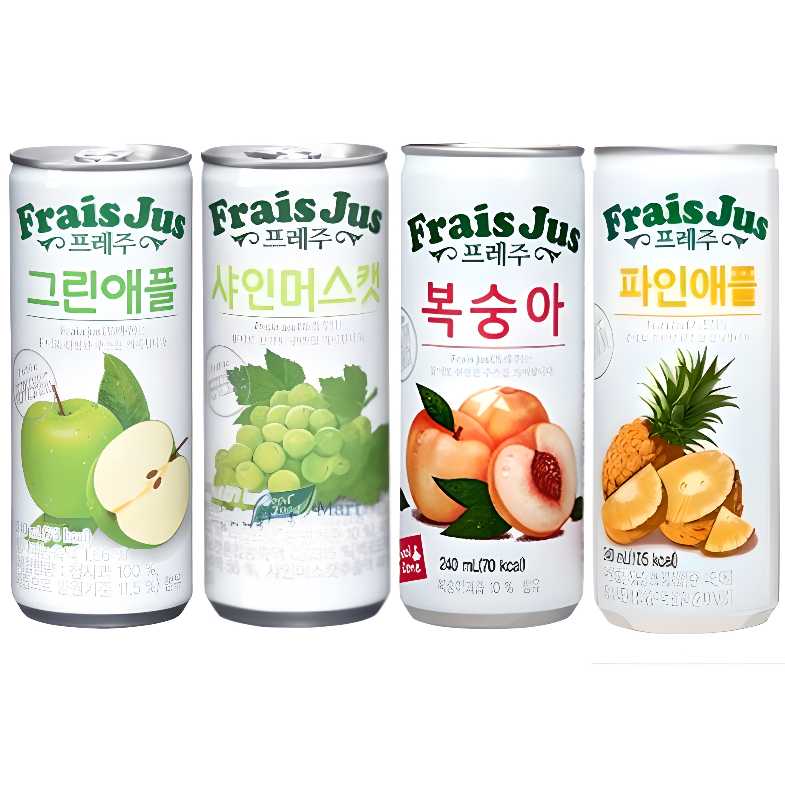 【澳門發貨】（原箱30罐）Ilhwa 一和 Frais Jus 果汁飲料系列240ml青蘋果汁/香印提子汁/香桃汁/菠蘿汁