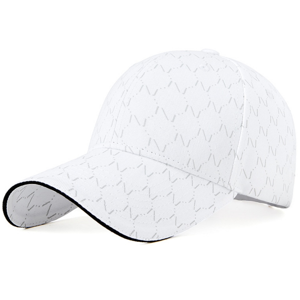 印花棒球帽春夏新款印花棒球帽女士韓版大帽檐硬殼鴨舌帽子遮陽帽女防曬