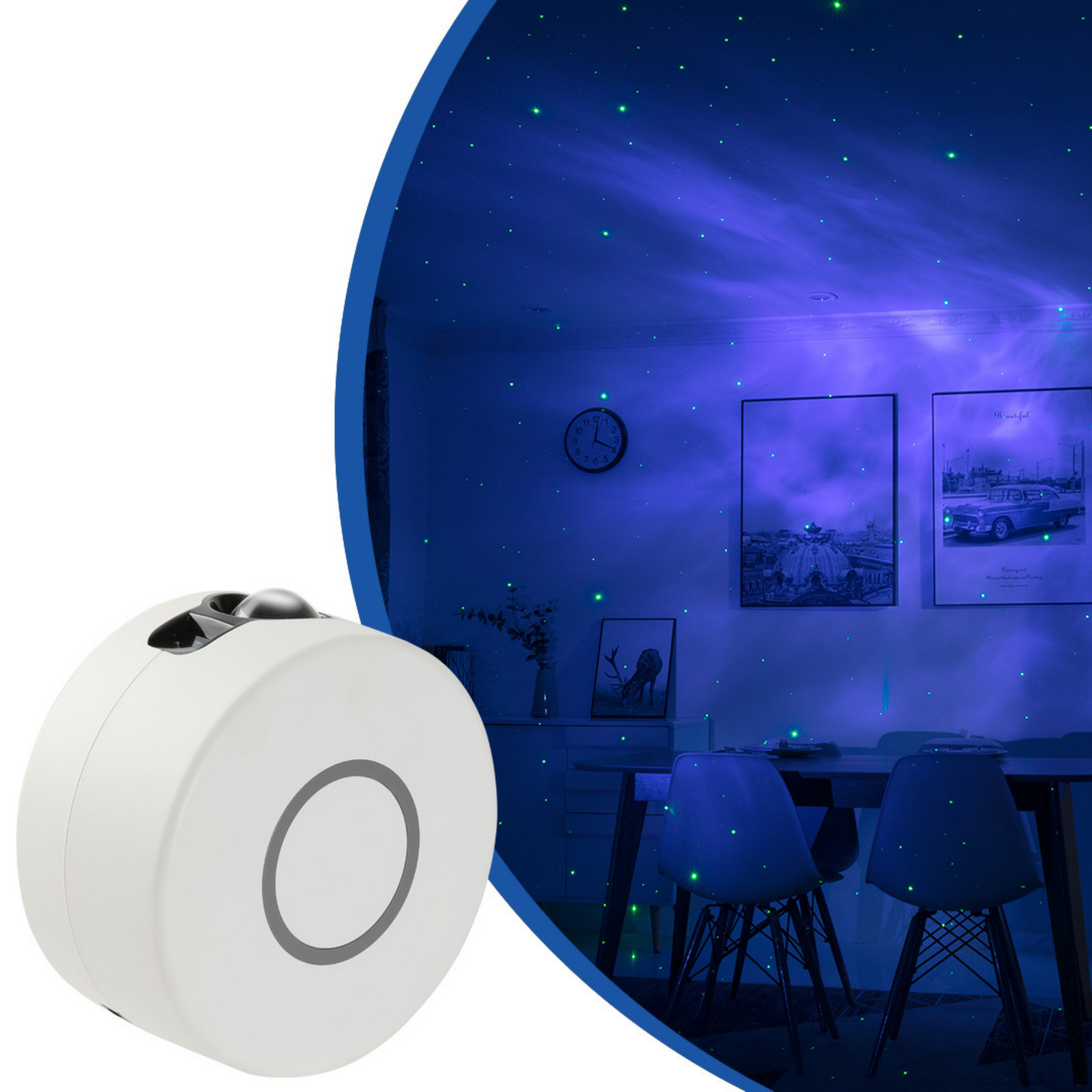 星空投影燈星雲氛圍舞臺燈遙控led七彩鐳射小夜燈