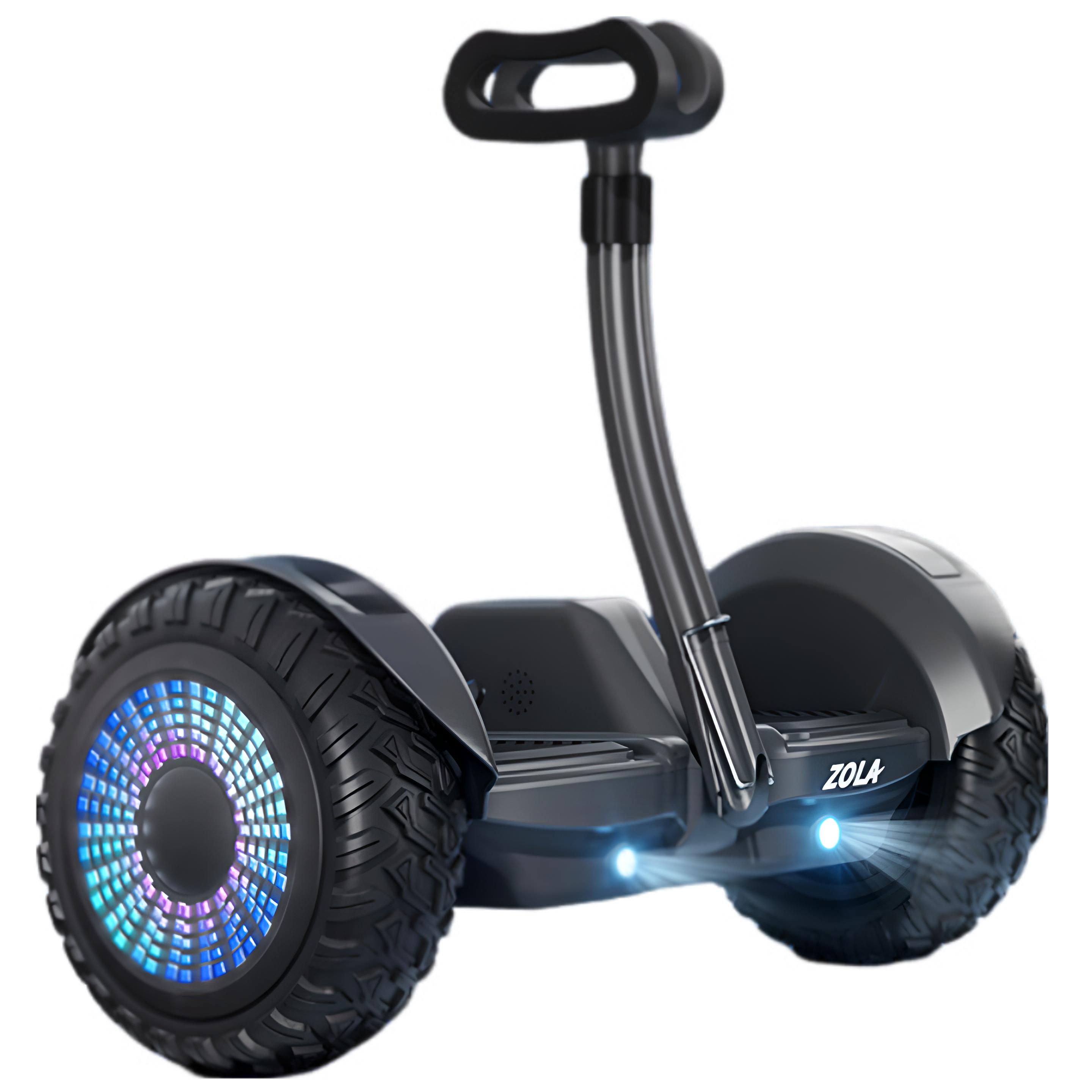 10寸雙控平衡車藍牙音樂電動兒童平衡车成人智能大越野扭扭車手控腳控