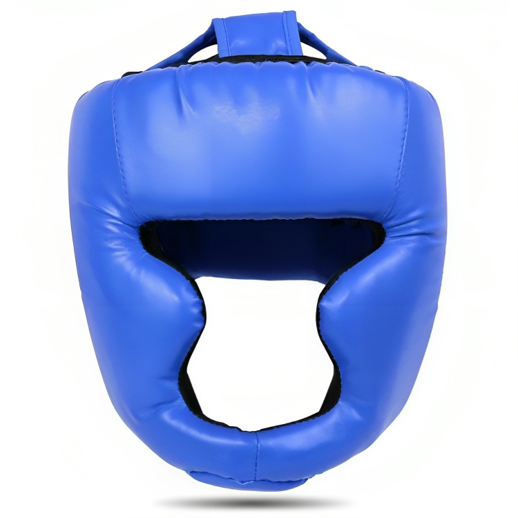 拳擊護頭頭盔散打成人兒童小孩護臉搏擊跆拳道護具頭套自由調節舒適透氣面料海綿內膽