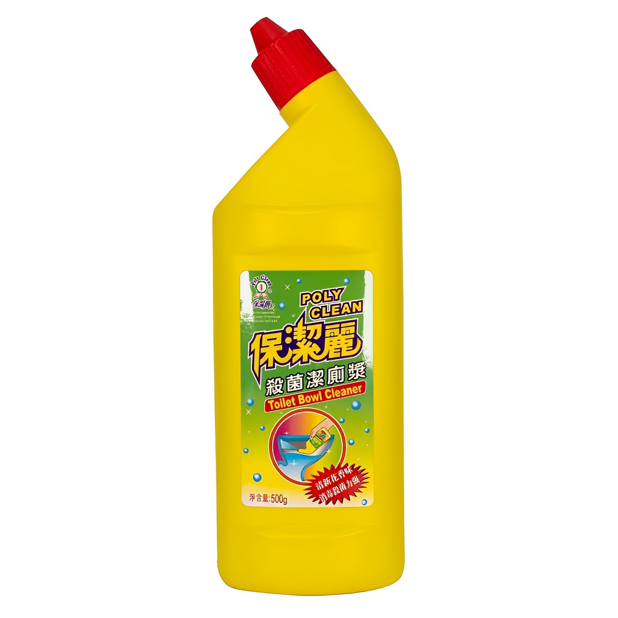 【澳門發貨】PolyClean保潔麗花香潔廁液500ml清新花香味消毒殺菌潔廁漿家用廁所洗手間浴室清潔劑