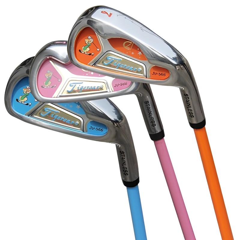 兒童高爾夫套桿男女碳素7號鐵杆套裝小孩子初學者練習球杆