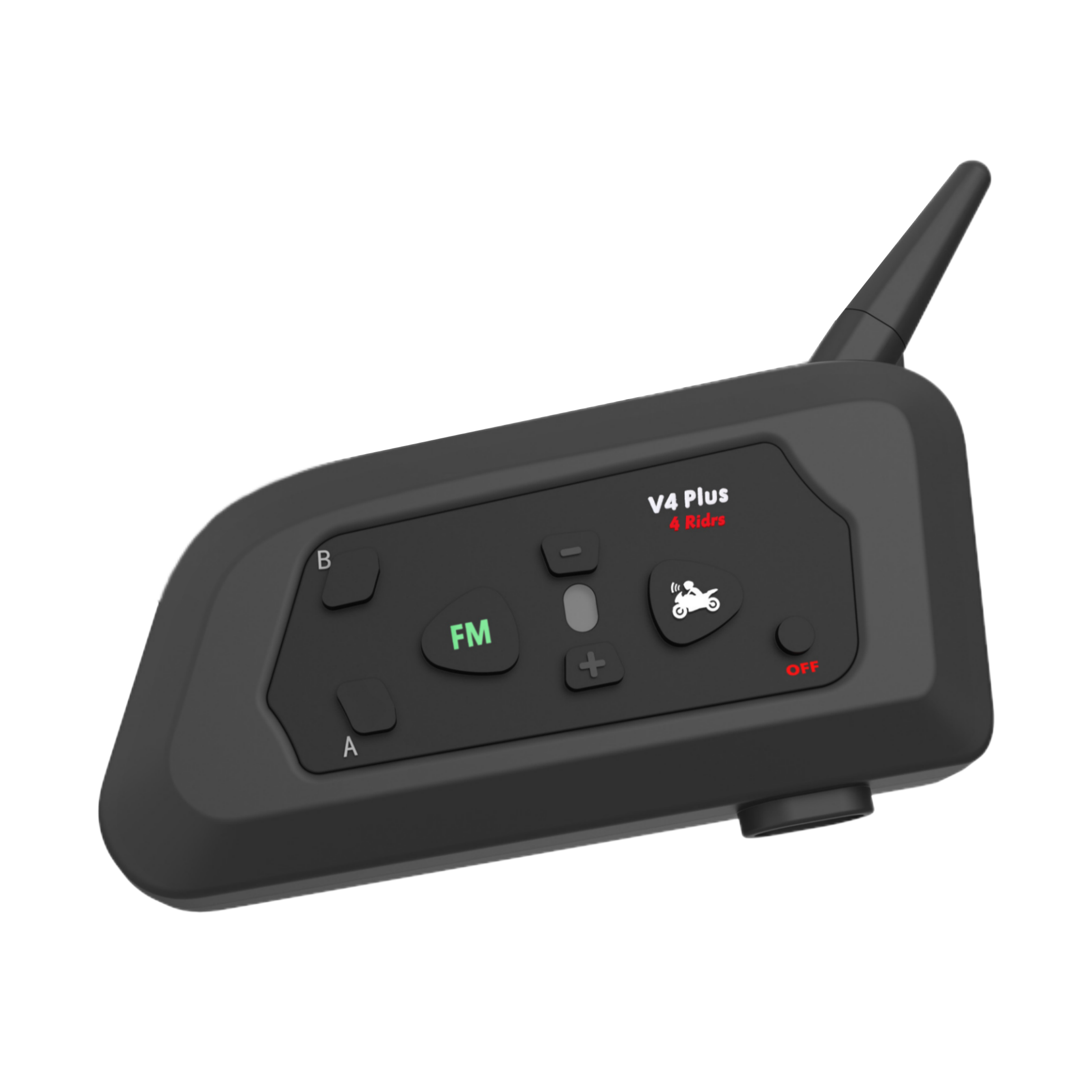 Houtonsen V4 Plus 摩托車頭盔耳機4人即時對講機