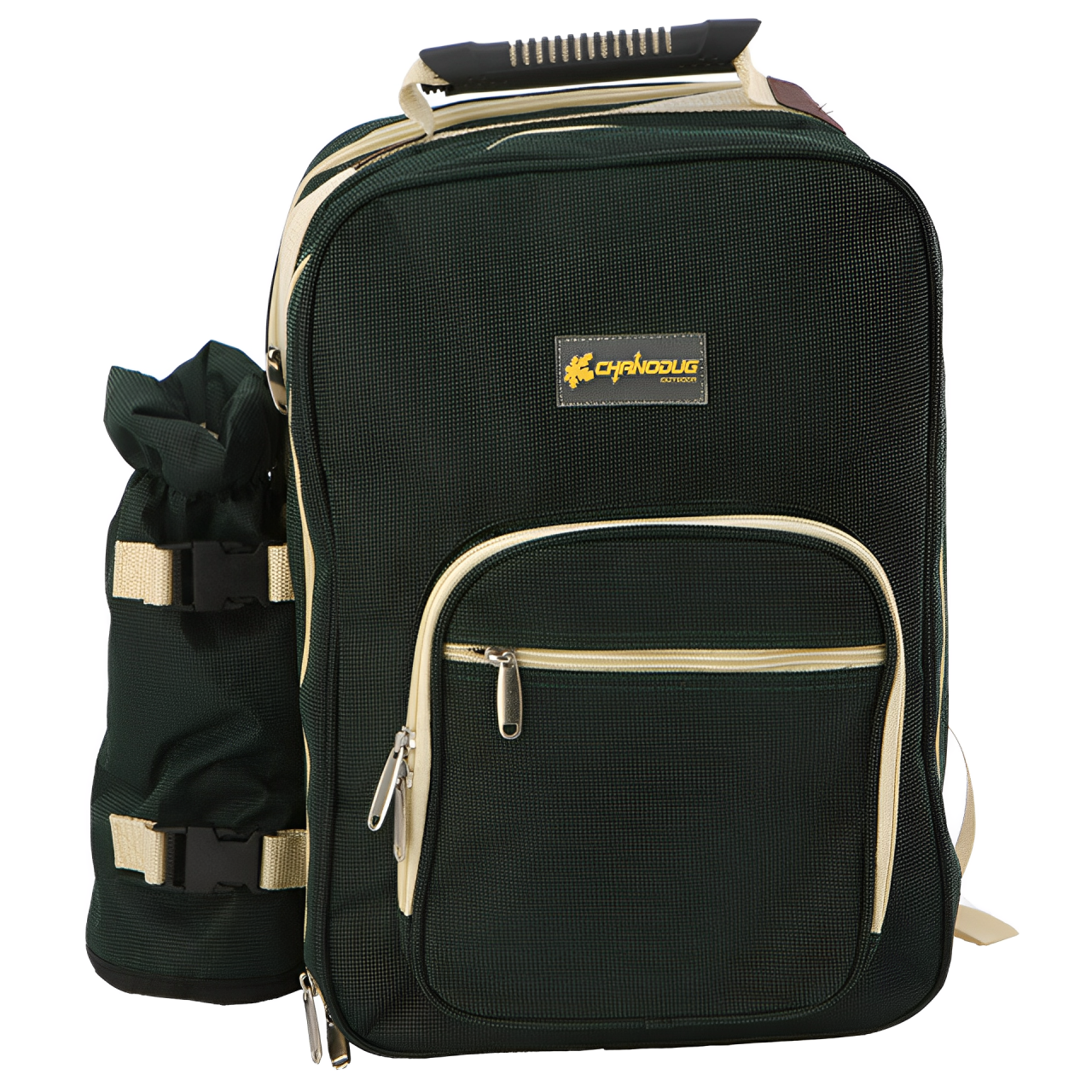 CHANODUG戶外野炊餐具包野營輕奢西餐烤肉刀叉勺餐布餐具4人套裝組合