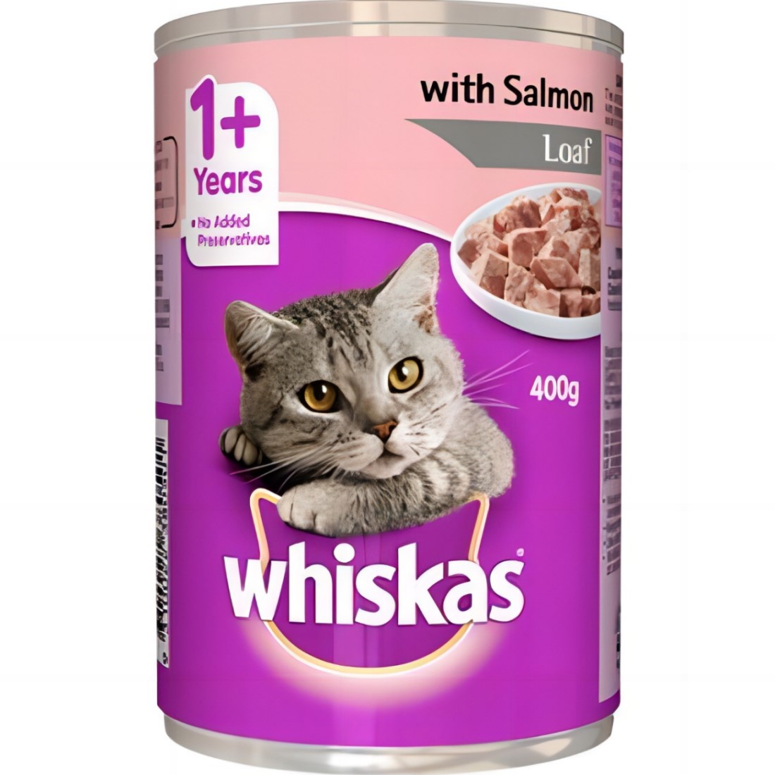【澳門發貨】whiskas偉嘉罐頭貓糧400g無色素添加無調味及誘食物質無澱粉添加真魚真肉貓罐頭