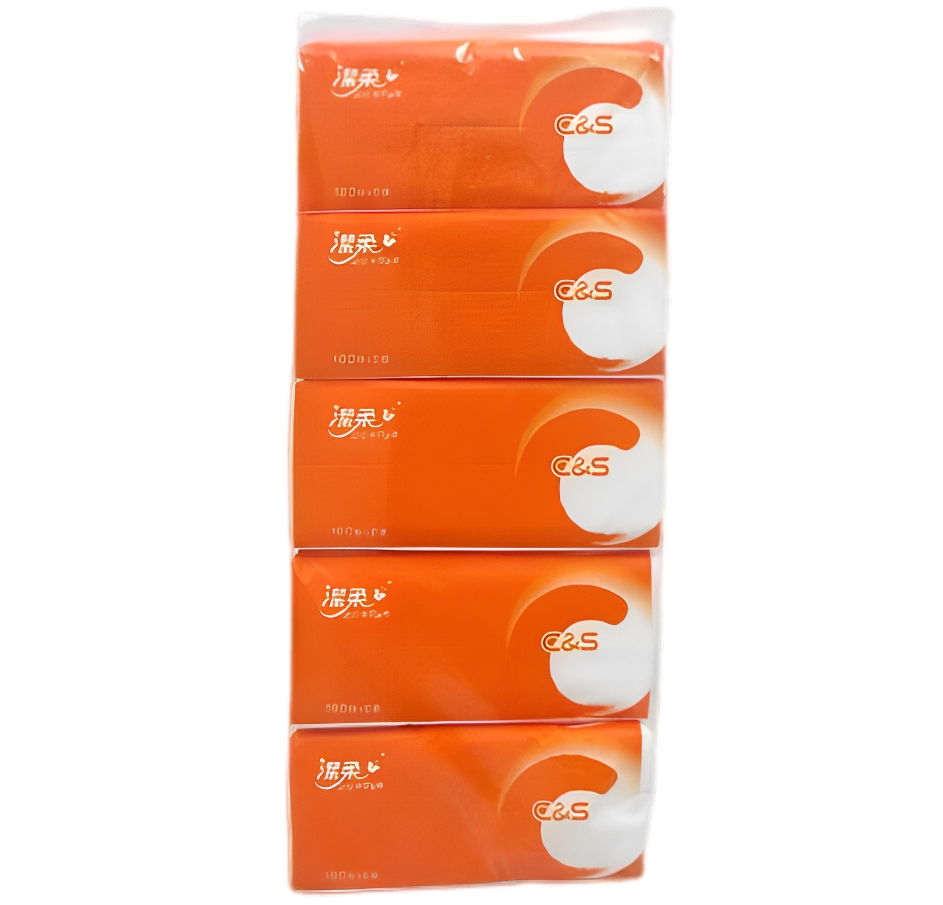 【澳門發貨】C&S潔柔潔柔C&S抽取式面紙180抽*5包裝抽紙餐巾紙家用商用擦拭清潔吸水紙面紙