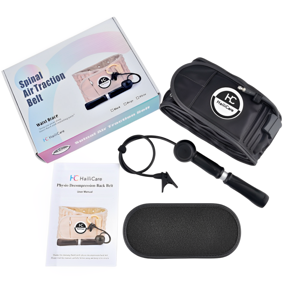 腰部充氣支撐帶充氣護腰帶腰椎牽引器腰椎突出固定腰帶矯正器保健護具護腰