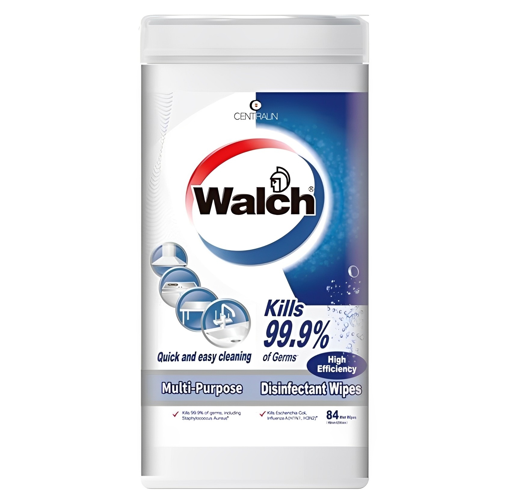 【澳門發貨】Walch威露士多用途消毒濕巾高效去污型84片裝抑菌抗臭乾淨衛生快速擦拭家居日常物件表面污垢殺菌濕紙巾