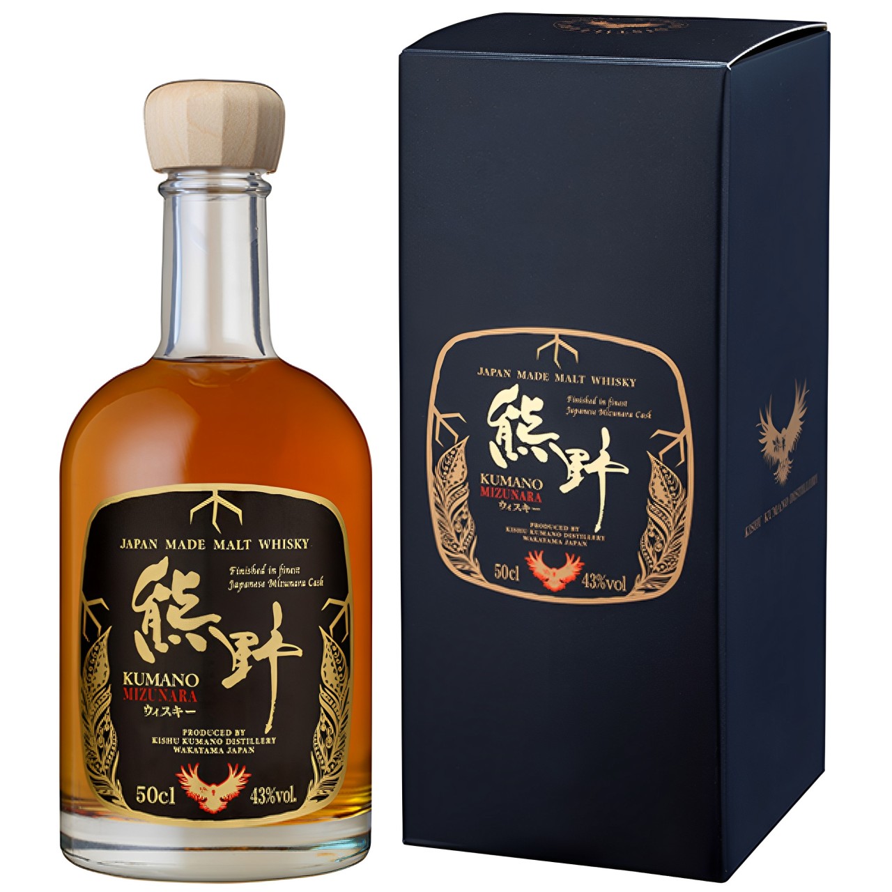 【澳門發貨】熊野調和型純麥威士忌500ml白水猷木桶釀造