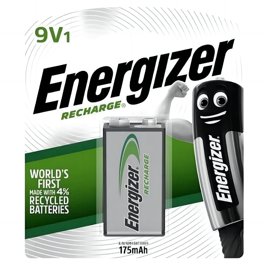 【澳門發貨】Energizer 勁量充電系列 9V充電池1個裝環保充電池