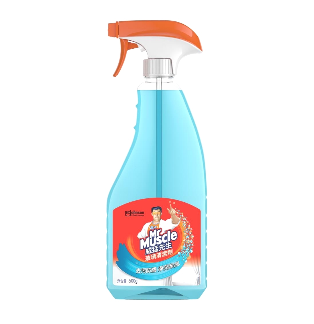 【澳門發貨】[噴裝-熱銷] Mr Muscle威猛先生玻璃清潔劑噴裝/補充裝500g玻璃水家用擦窗清洗劑強力去污除垢浴室清潔劑不留水印水痕