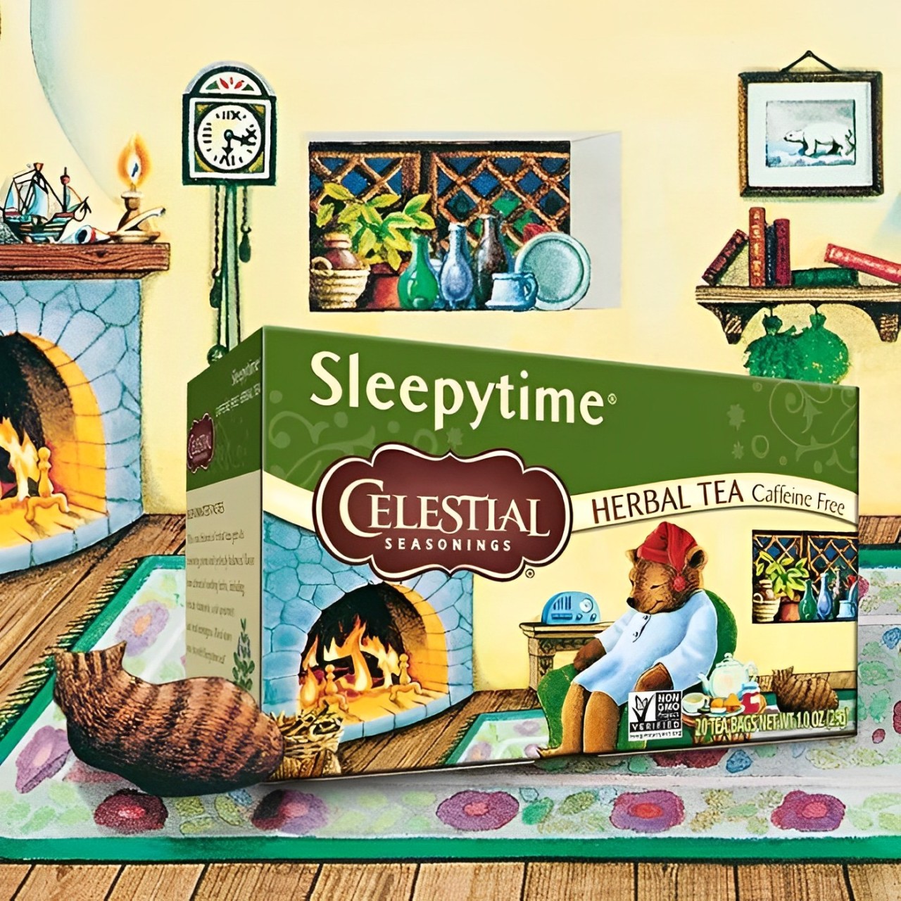 【澳門發貨】（原箱6盒） Celestial詩尚草本寧神安睡花草茶20袋裝美國有機茶包不含咖啡萃取天然草本茶冲泡飲料茶