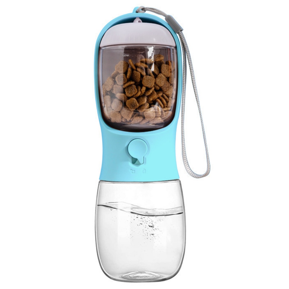 多功能寵物出行杯寵物用品大容量貓狗便攜戶外二合一杯飲水食物耐高溫水杯