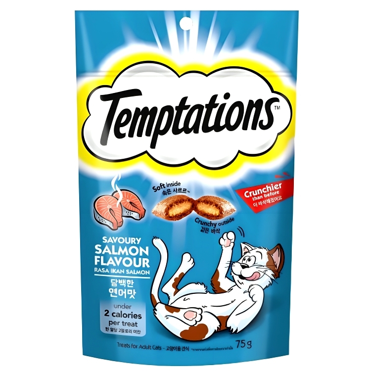 【澳門發貨】whiskas偉嘉Temptations貓小食75g/MEGA160g寵物貓貓咪零食主食營養糧食貓糧