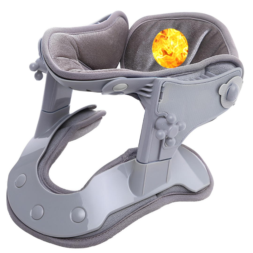 加熱頸椎牽引器熱敷理療頸托可調節支撐矯正頸椎固定器