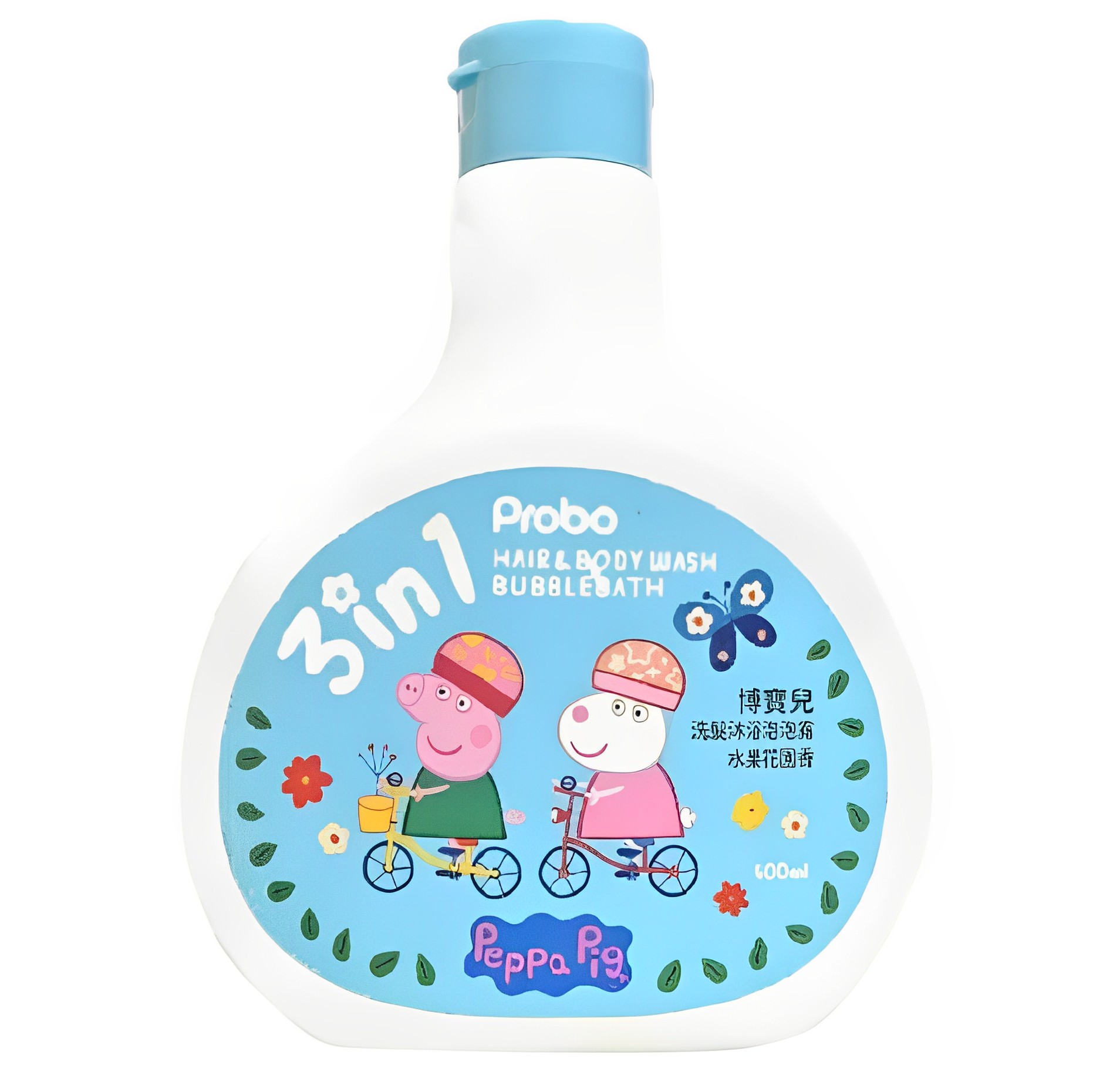 【澳門發貨】Probo博寶兒洗髮沐浴泡泡露3in1水果花園/自然花園400ml小豬佩奇佩佩豬洗髮露沐浴露植萃溫和泡泡浴