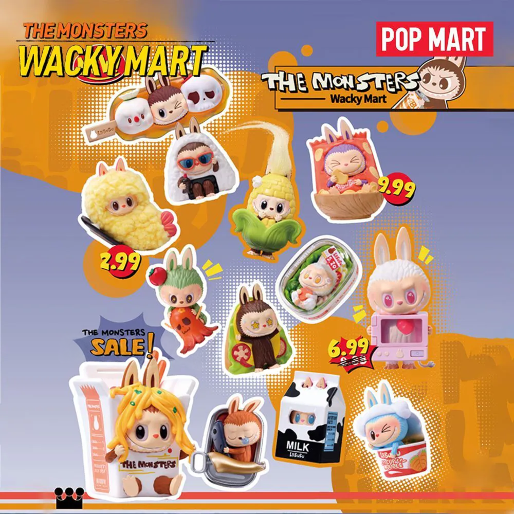 【澳門發貨】（1套12隻）POP MART THE MONSTERS - Labubu WACKY MART 怪味便利店系列盲盒 有機會附有隱藏版