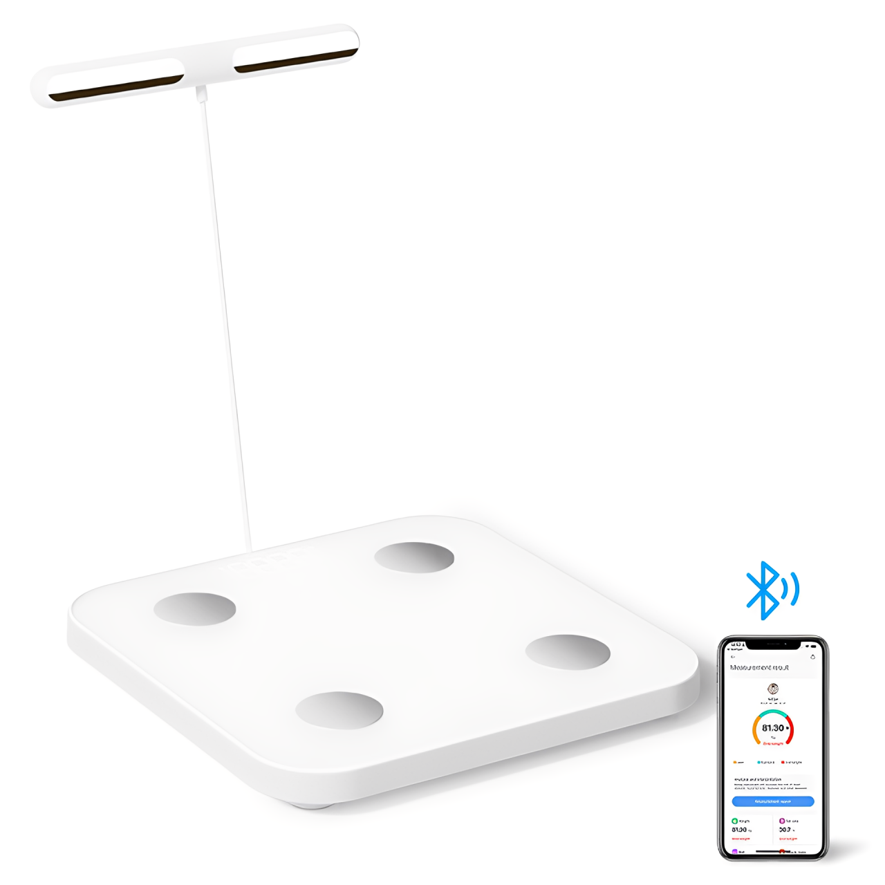 八電極體脂秤藍牙智能精准體重秤適用小米華為蘋果體脂測量