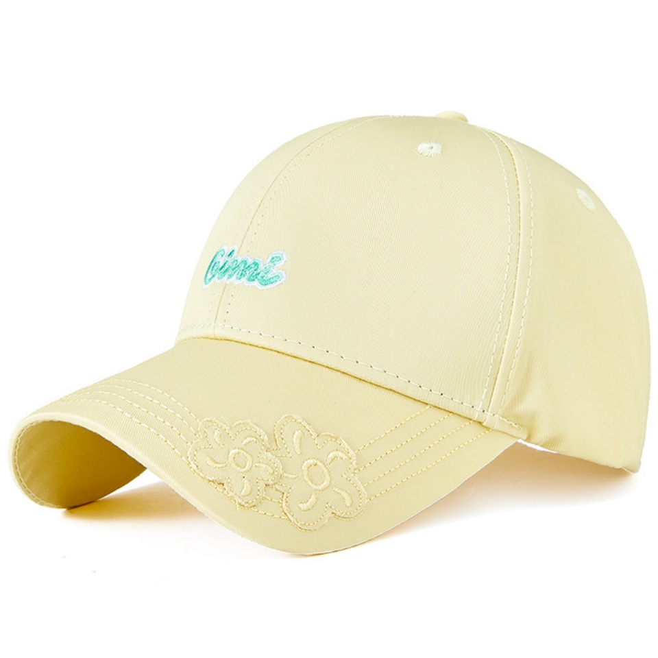 帽檐繡花棒球帽春夏新款潮流字母繡花高爾夫棒球帽男女士戶外遮陽街拍鴨舌帽