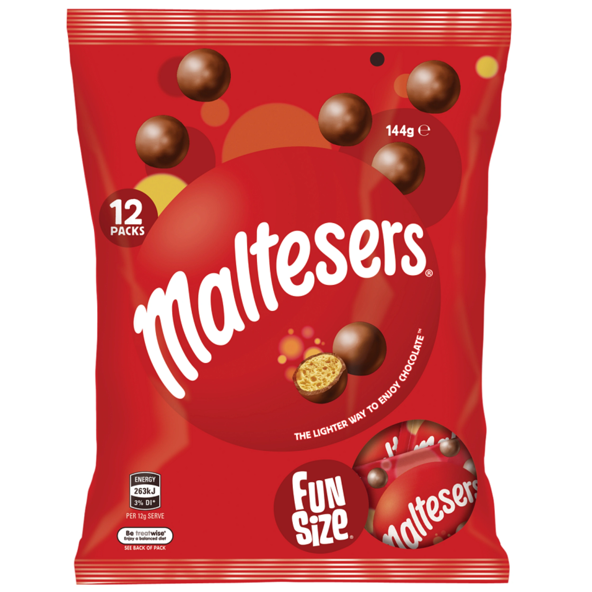 【澳門發貨】（原箱12包）Maltesers麥提莎朱古力分享裝12g*12小包家庭裝巧克力