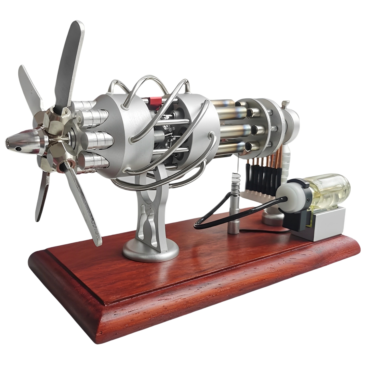 16斜盤斯特林發動機模型外燃機益智物理玩具新奇創意科技禮品