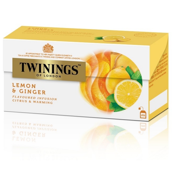 【澳門發貨】6盒 TWININGS 川寧檸檬乾薑茶25包裝花草茶花果茶袋裝茶包