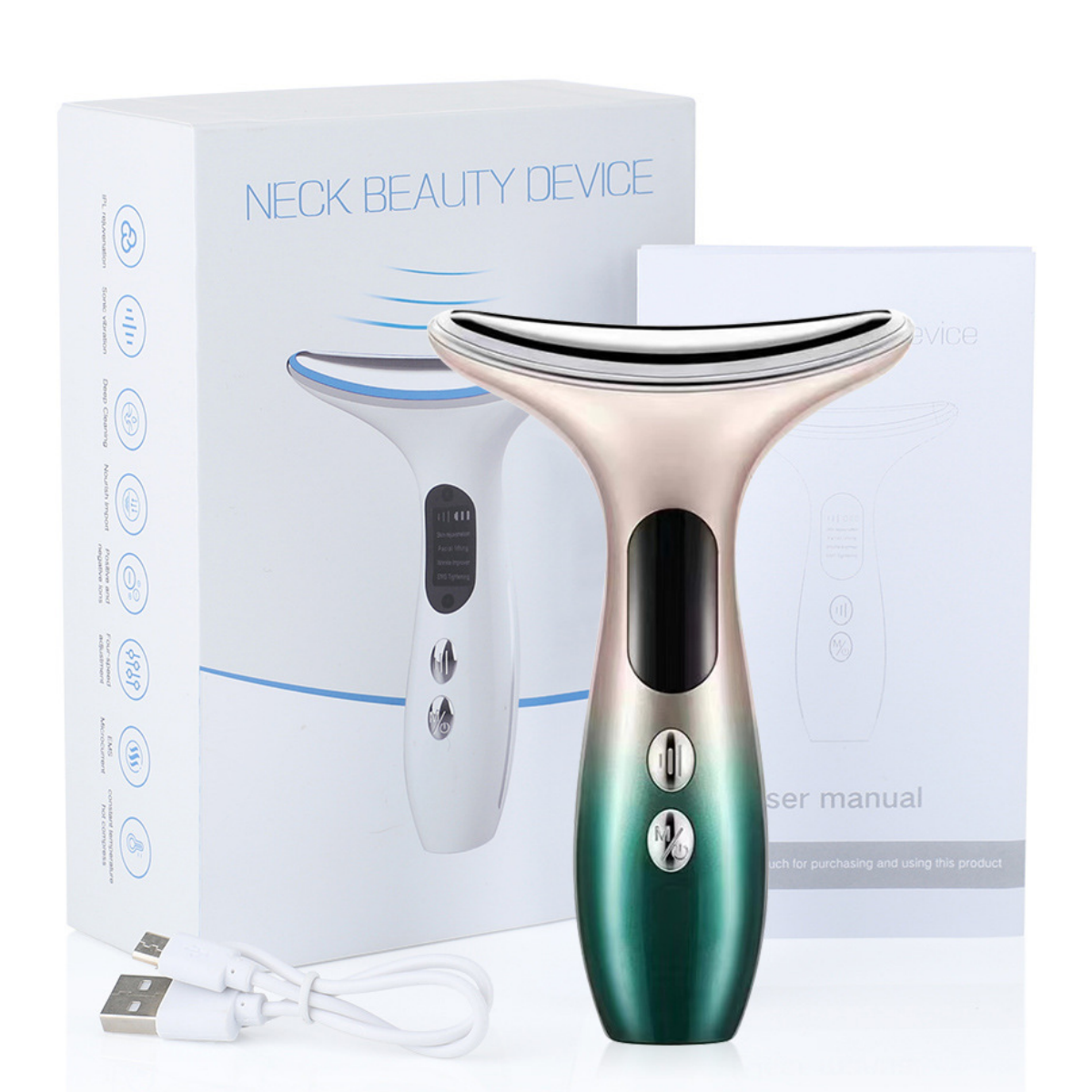 美頸儀去頸紋美容儀臉部提拉緊致EMS護頸儀面部導入儀按摩儀